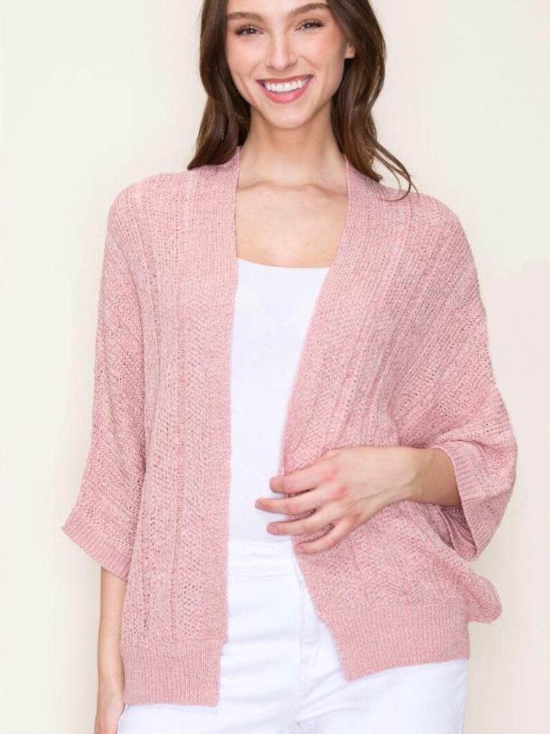 Oaklee Cardigan - Blush