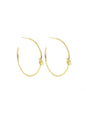 Delicate Knot Hoop | Gold