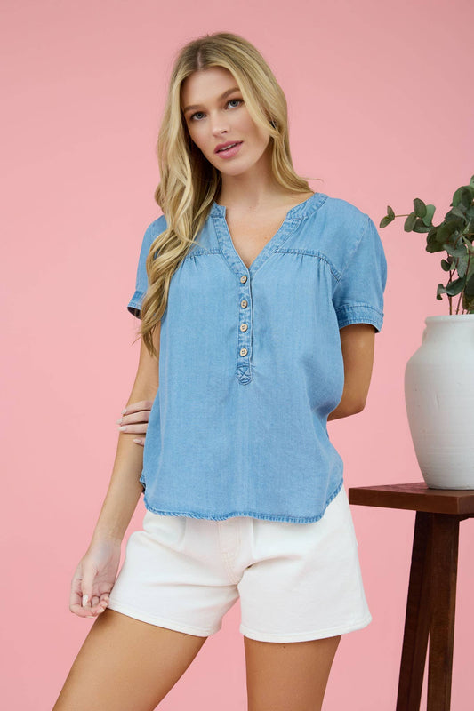 Naomi Top - Chambray