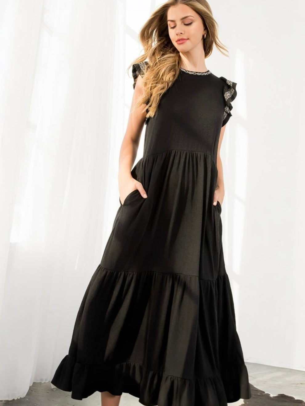 thml black dress Flutter Sleeve Knit – Medium / Black Size:US 5.5 / EU 36.5 ForBaysy Low Back Bra upload-20221031 Perfect for date nights