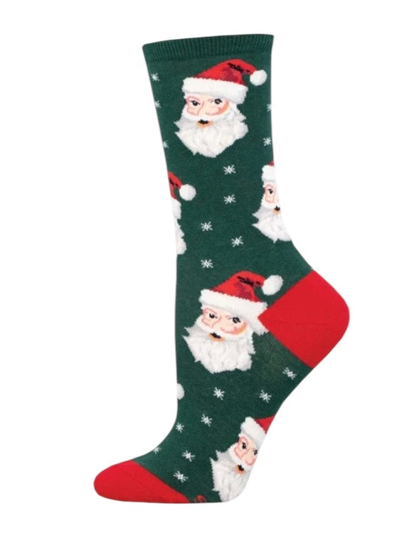 Women’s Santa Socks Green