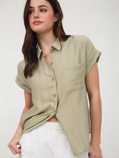 Hannah Top - Light Olive