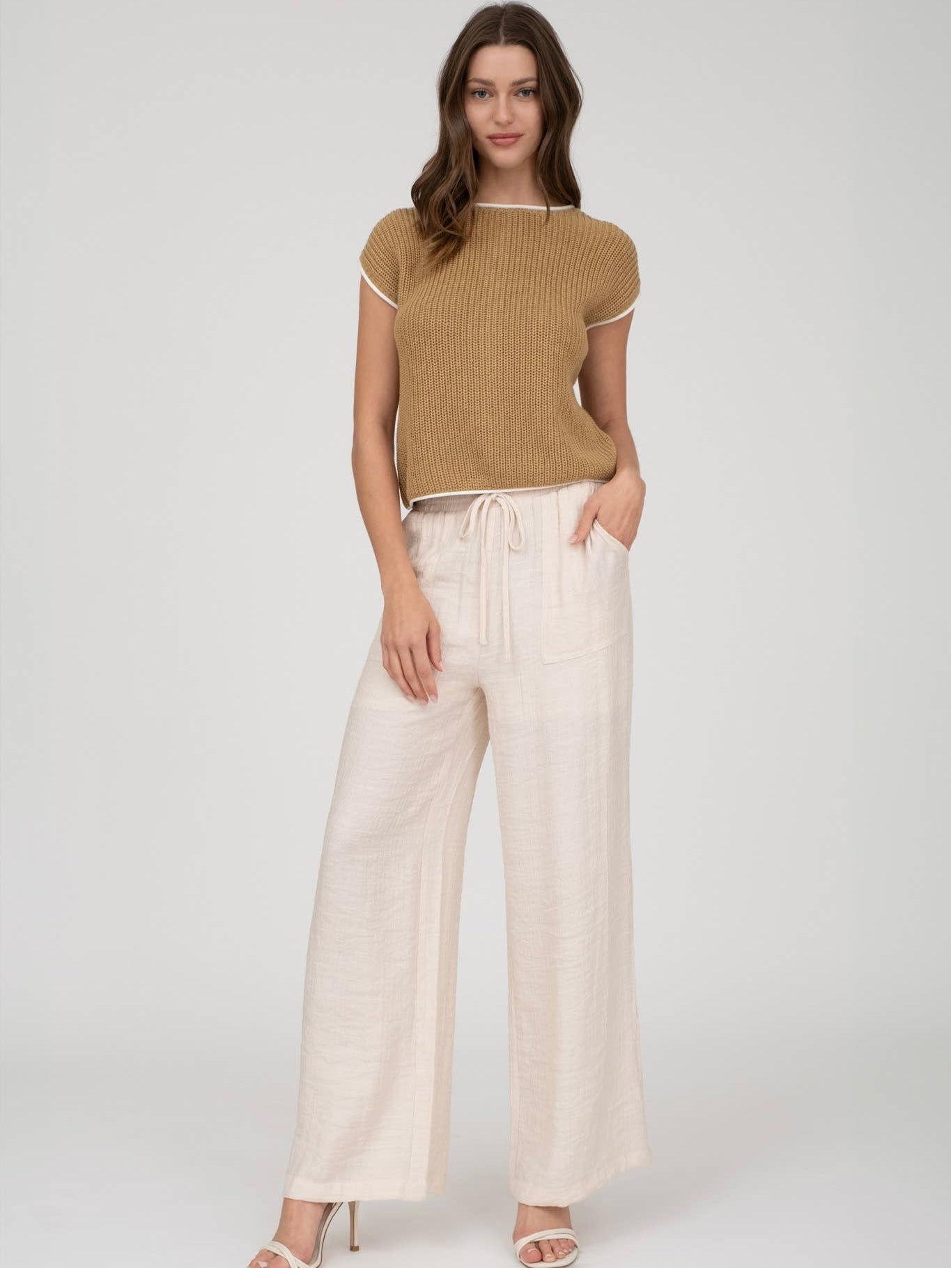 Willow Sweater Top - Tan