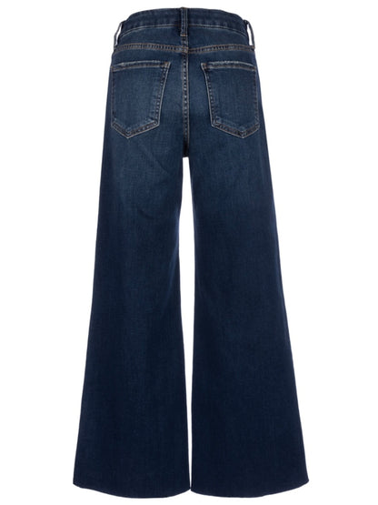 Meg High Rise Fab Ab Wide Leg Raw - Exhibited Wash