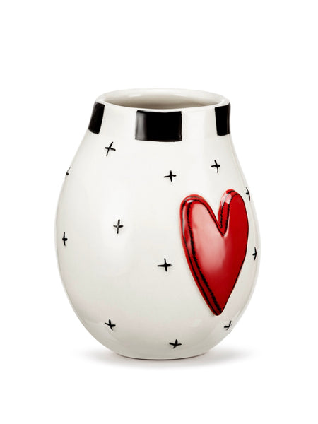Red Heart Mini Vase
