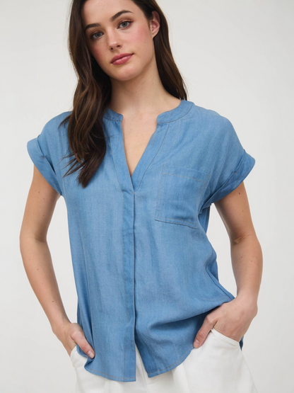 Elena Top - Chambray