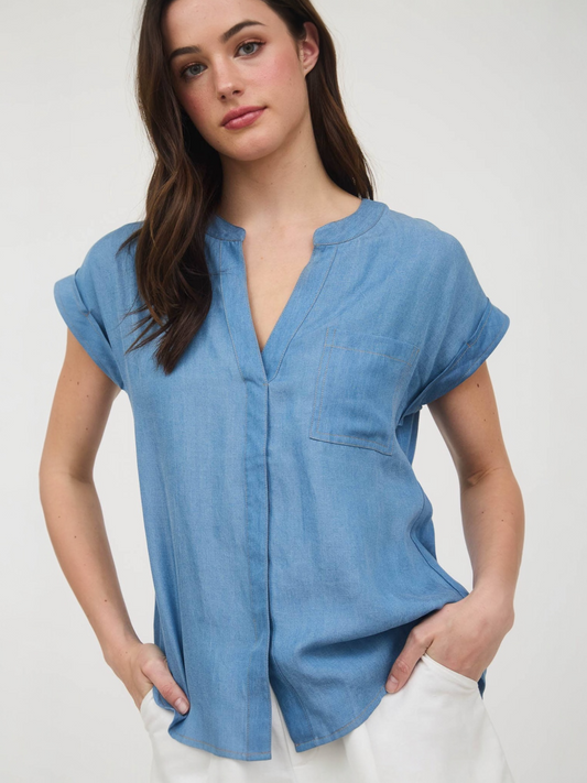 Elena Top - Chambray