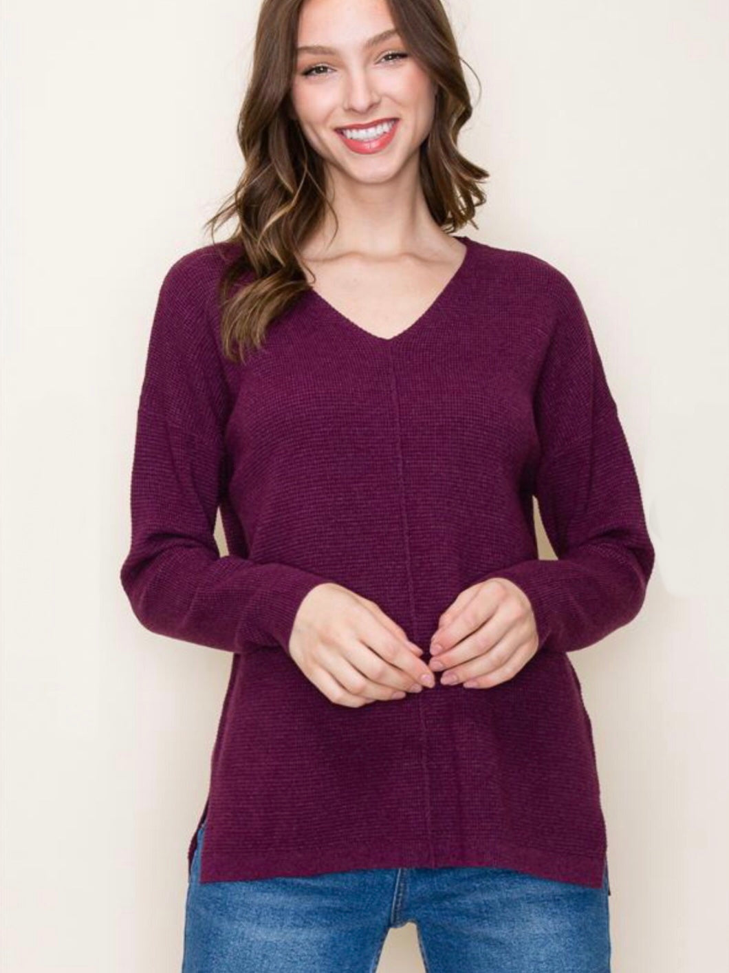 Lea Sweater - Eggplant