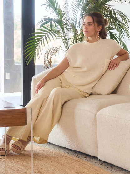 Nova Sweater Top - Ivory