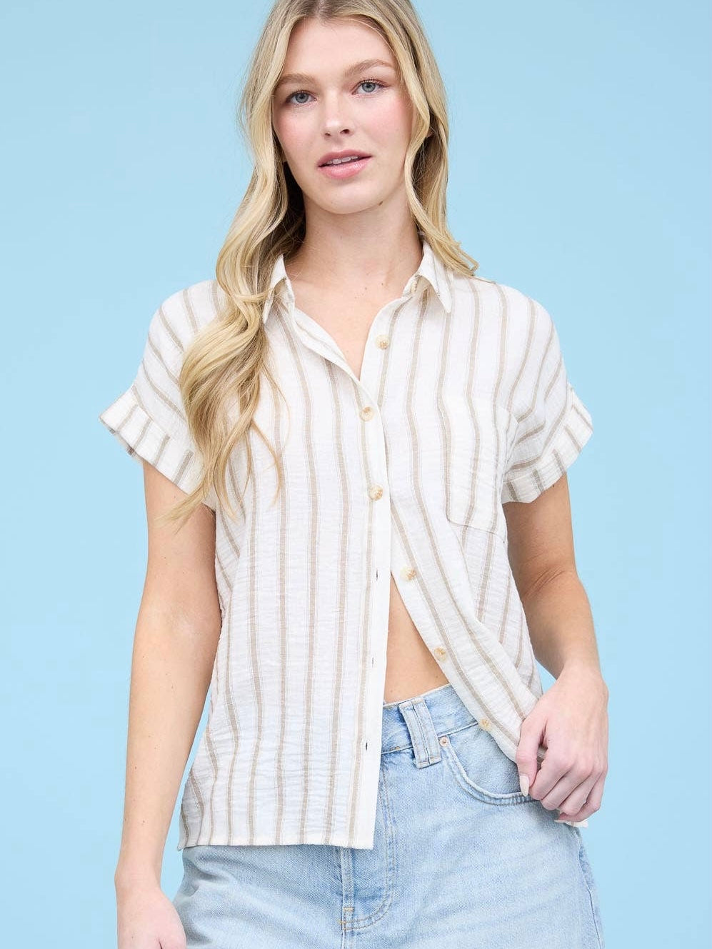 Camila Top - Light Khaki