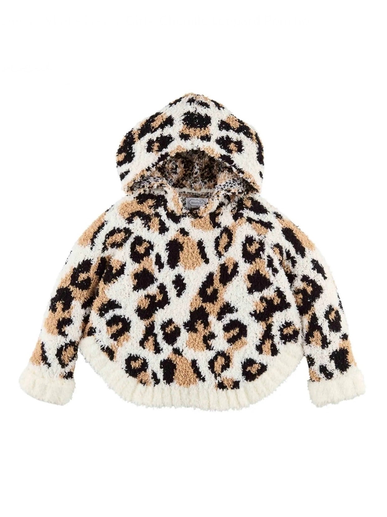 Chenille Leopard Poncho