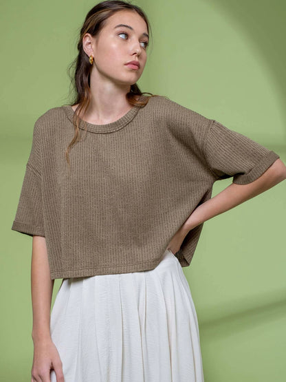 Eliana Top - Dusty Olive