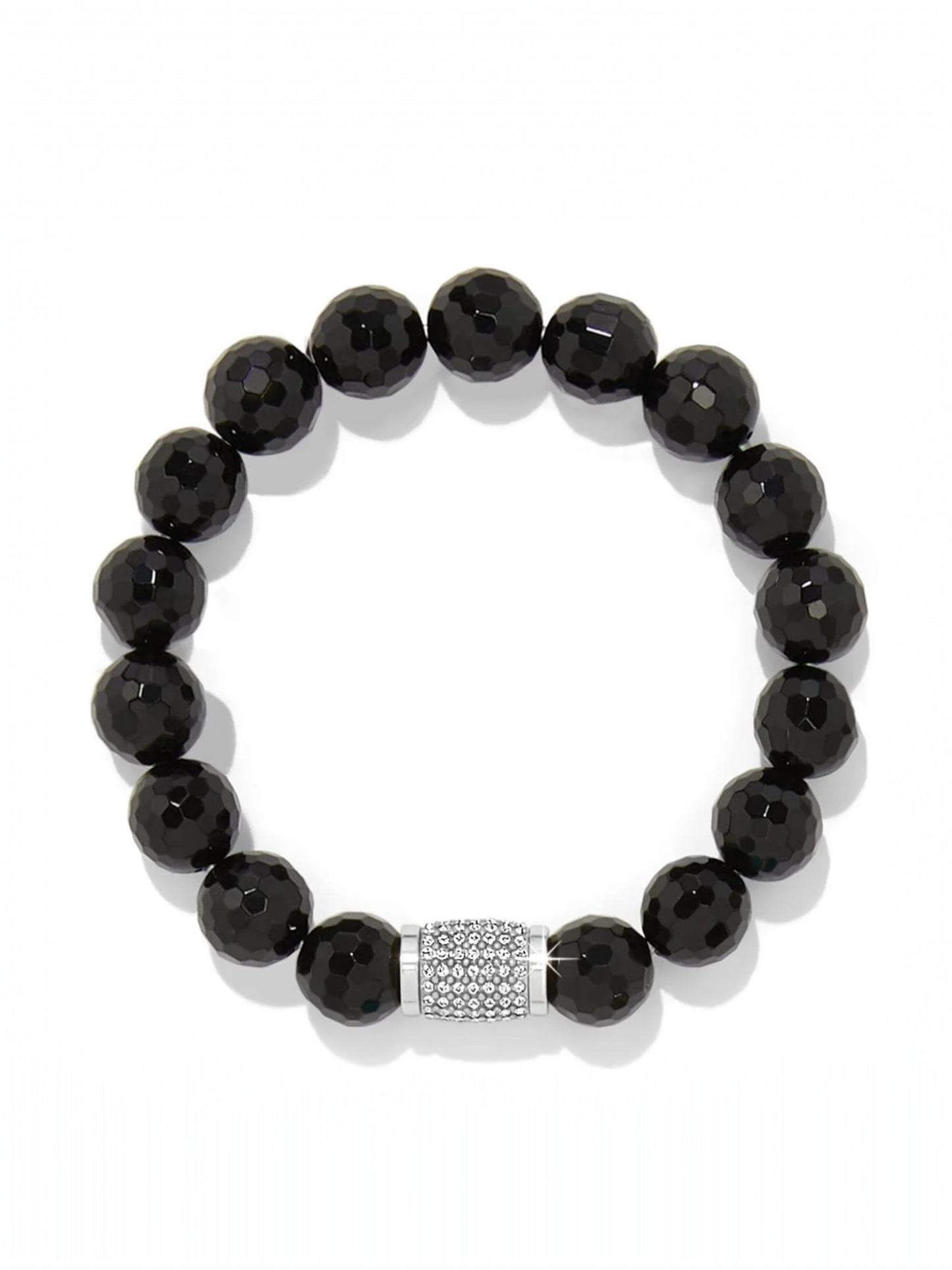 Meridian Solis Bead Stretch Bracelet - Black