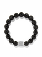 Meridian Solis Bead Stretch Bracelet - Black