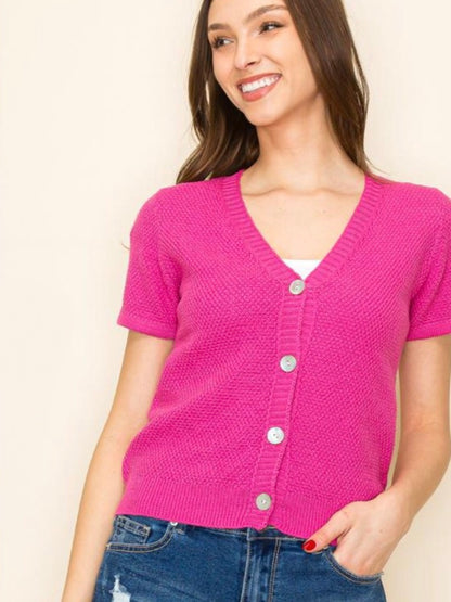 Miley Cardigan - Fuchsia