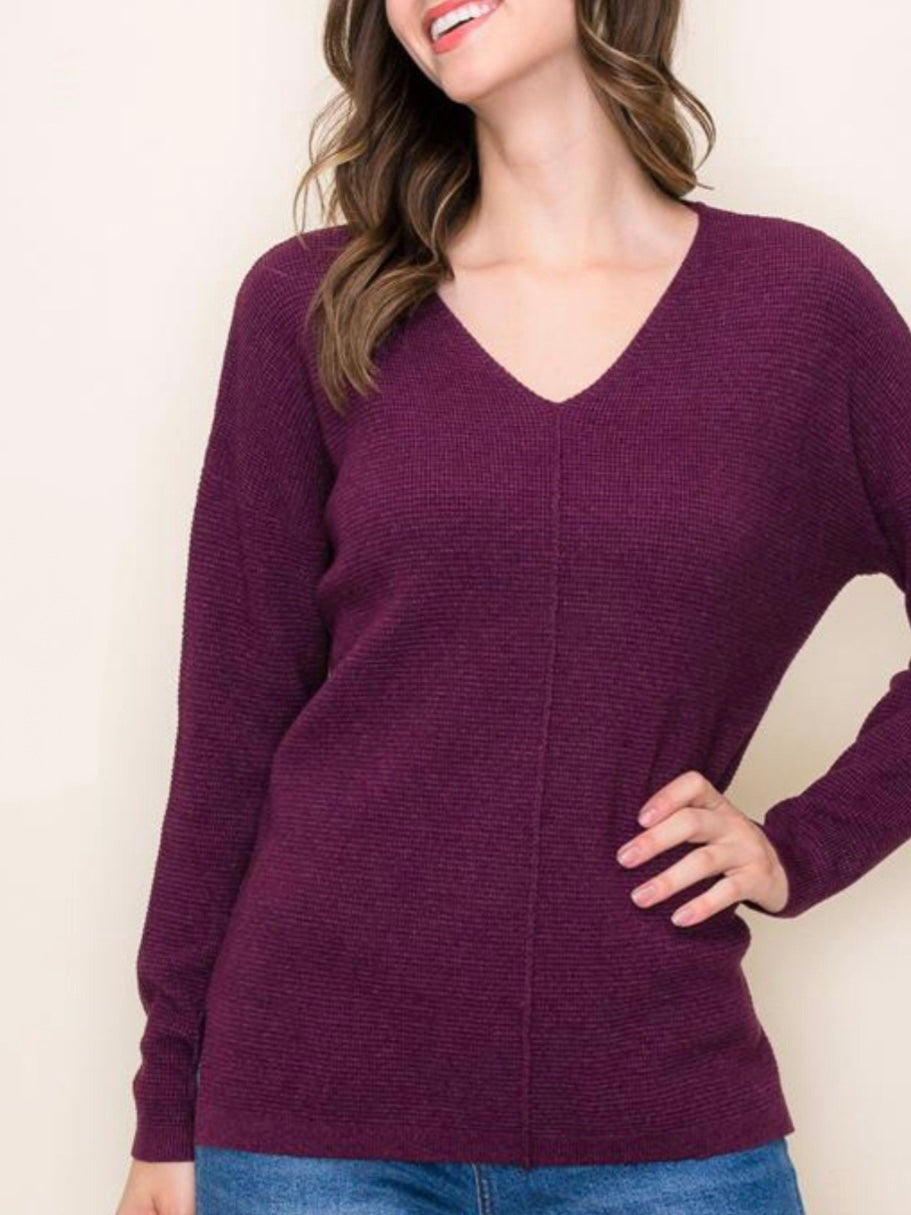 Lea Sweater - Eggplant