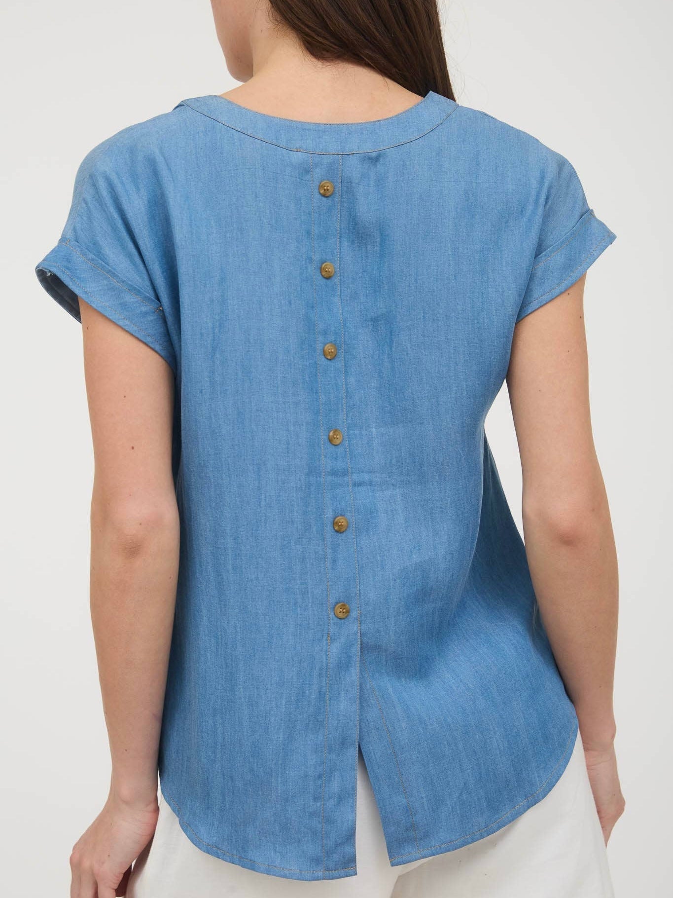 Elena Top - Chambray