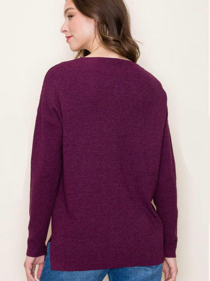 Lea Sweater - Eggplant