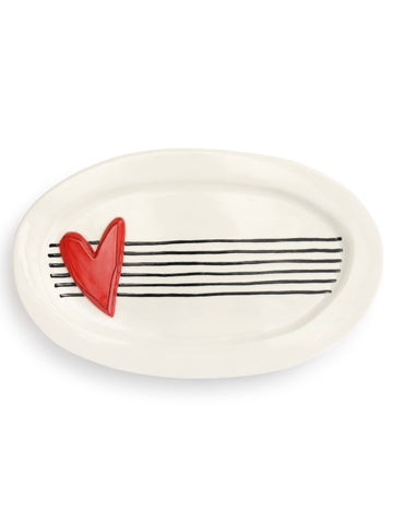Red Heart Platter *Pickup Only Item