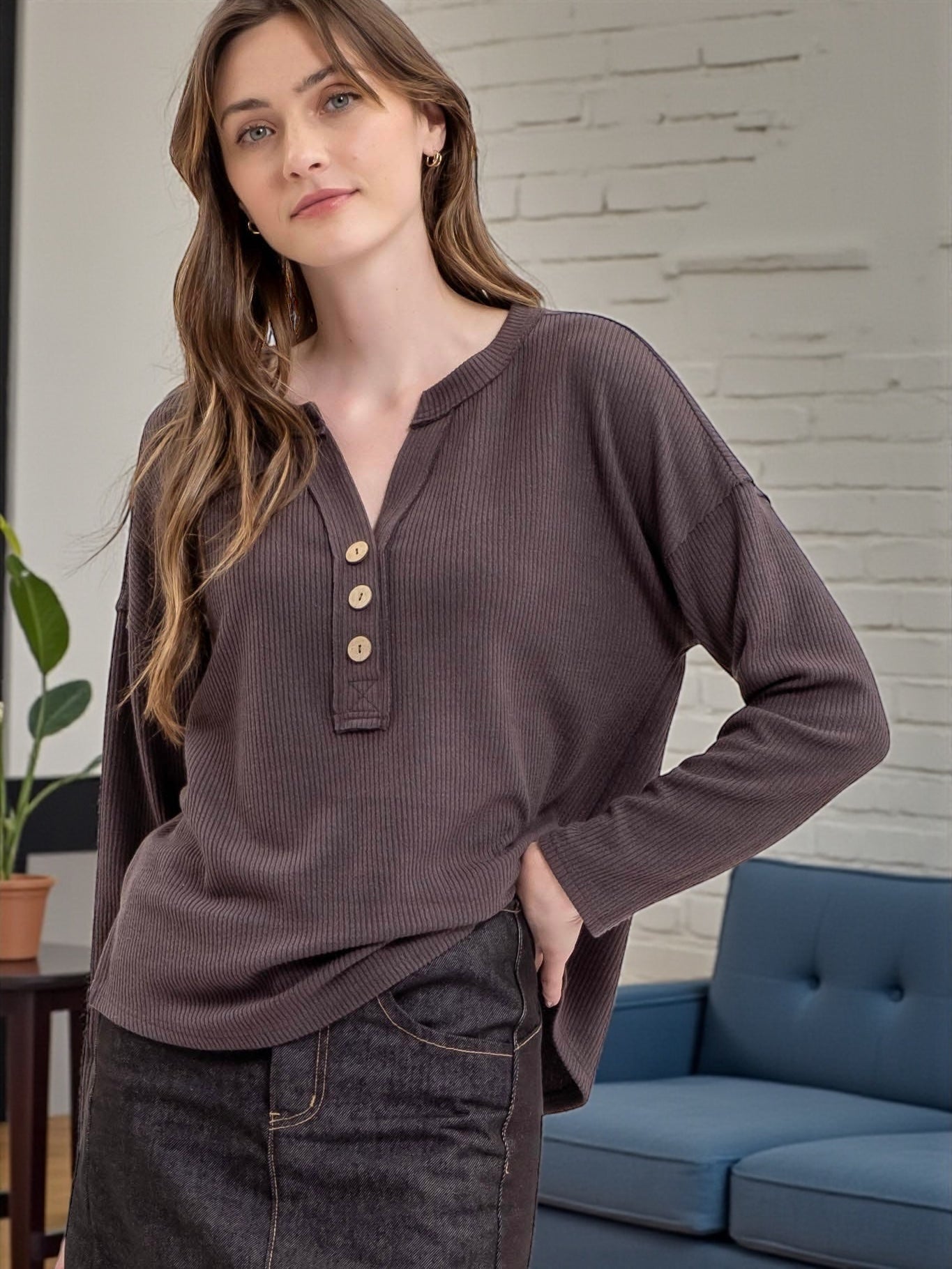 Sophie Top - Charcoal