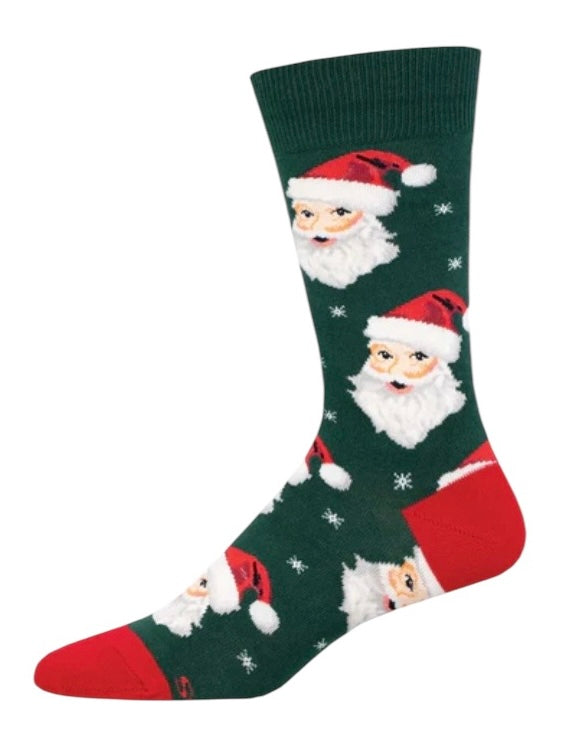 Men’s Santa Socks Green