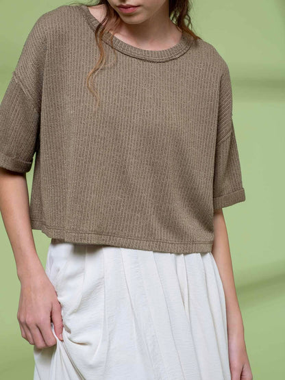Eliana Top - Dusty Olive