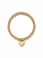 Brighton Meridian Petite Wave Heart Stretch Bracelet - Gold