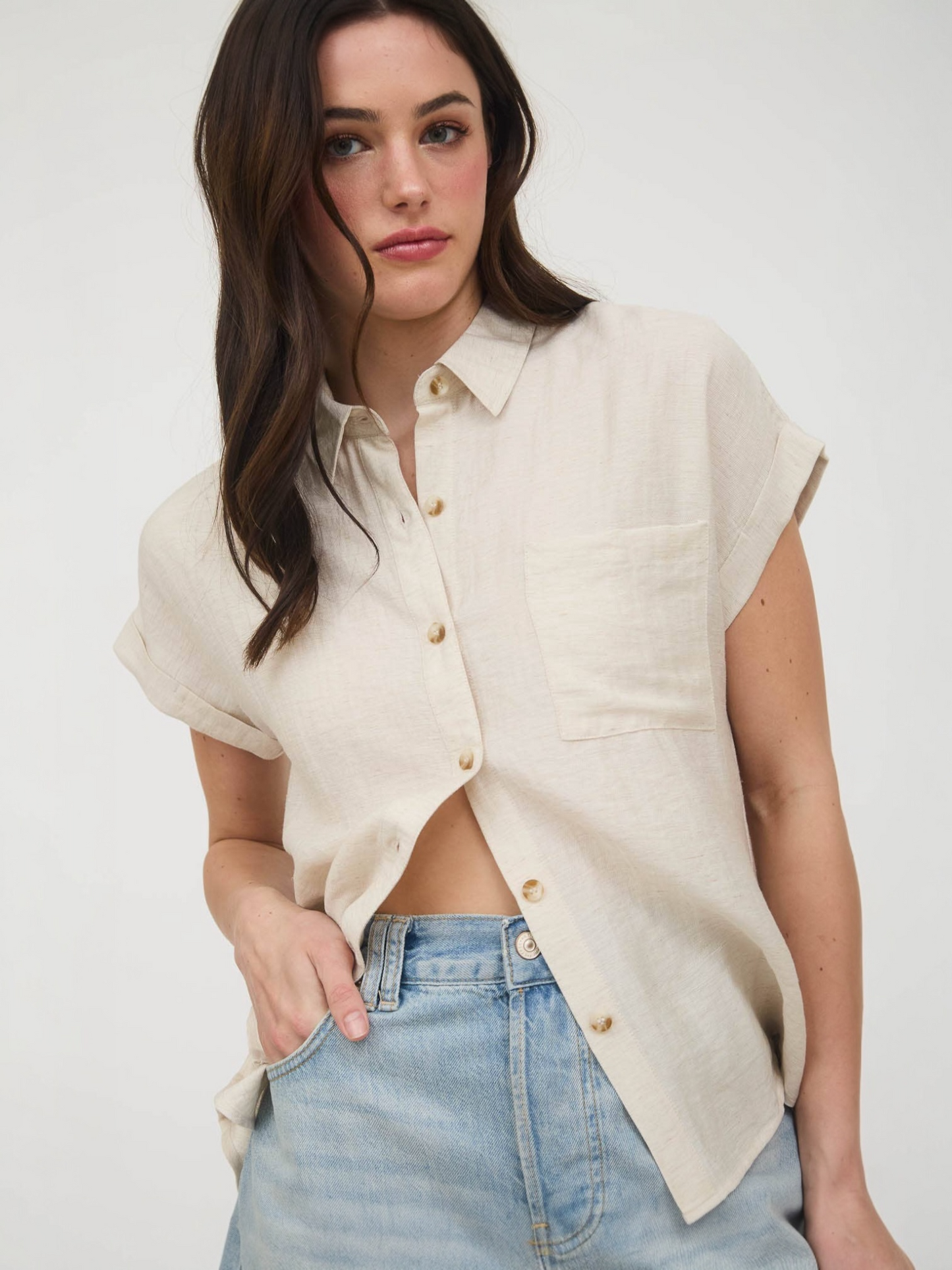 Hannah Top - Oatmeal