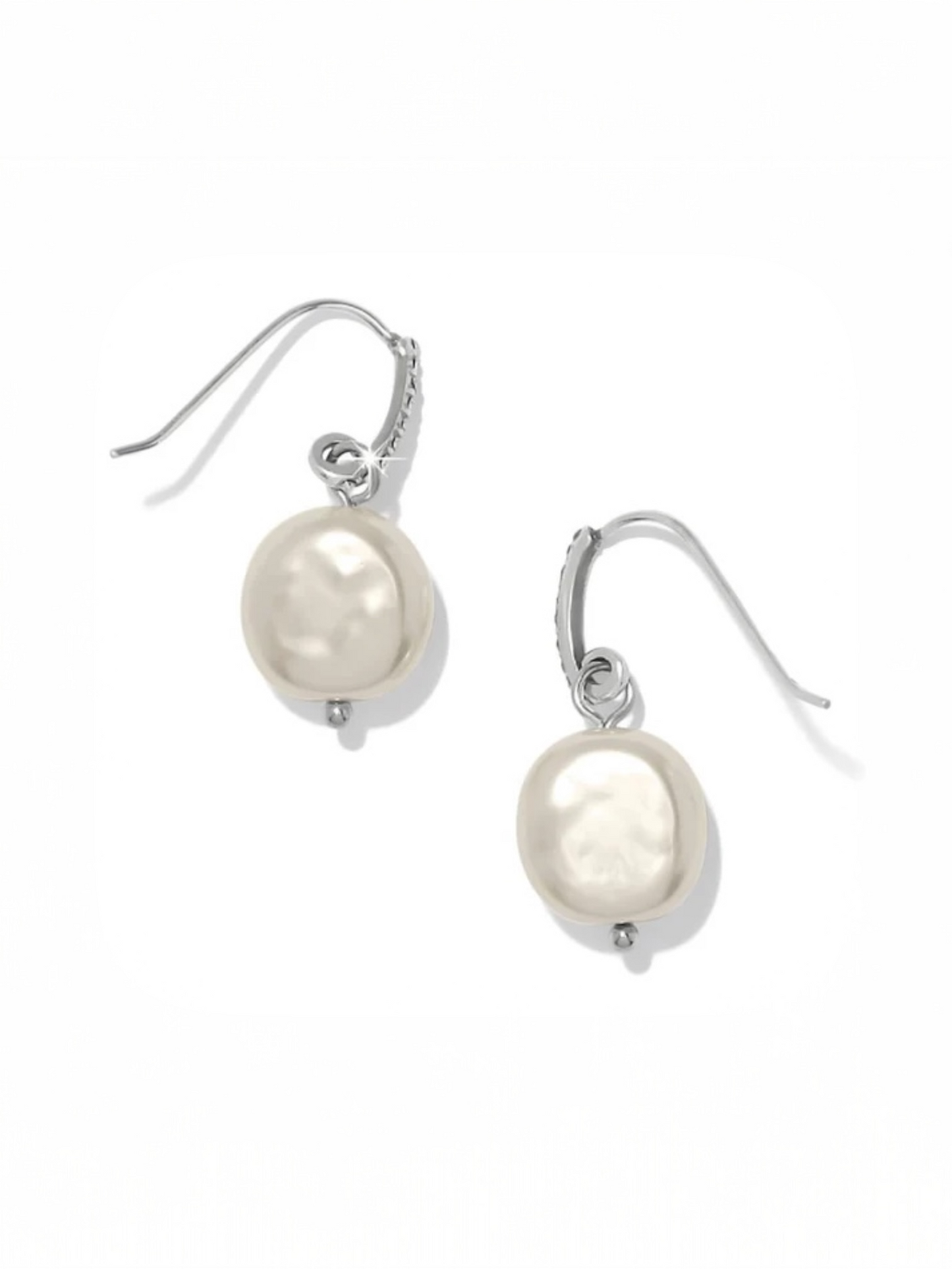 Brighton One Heart Pearl French Wire Earrings
