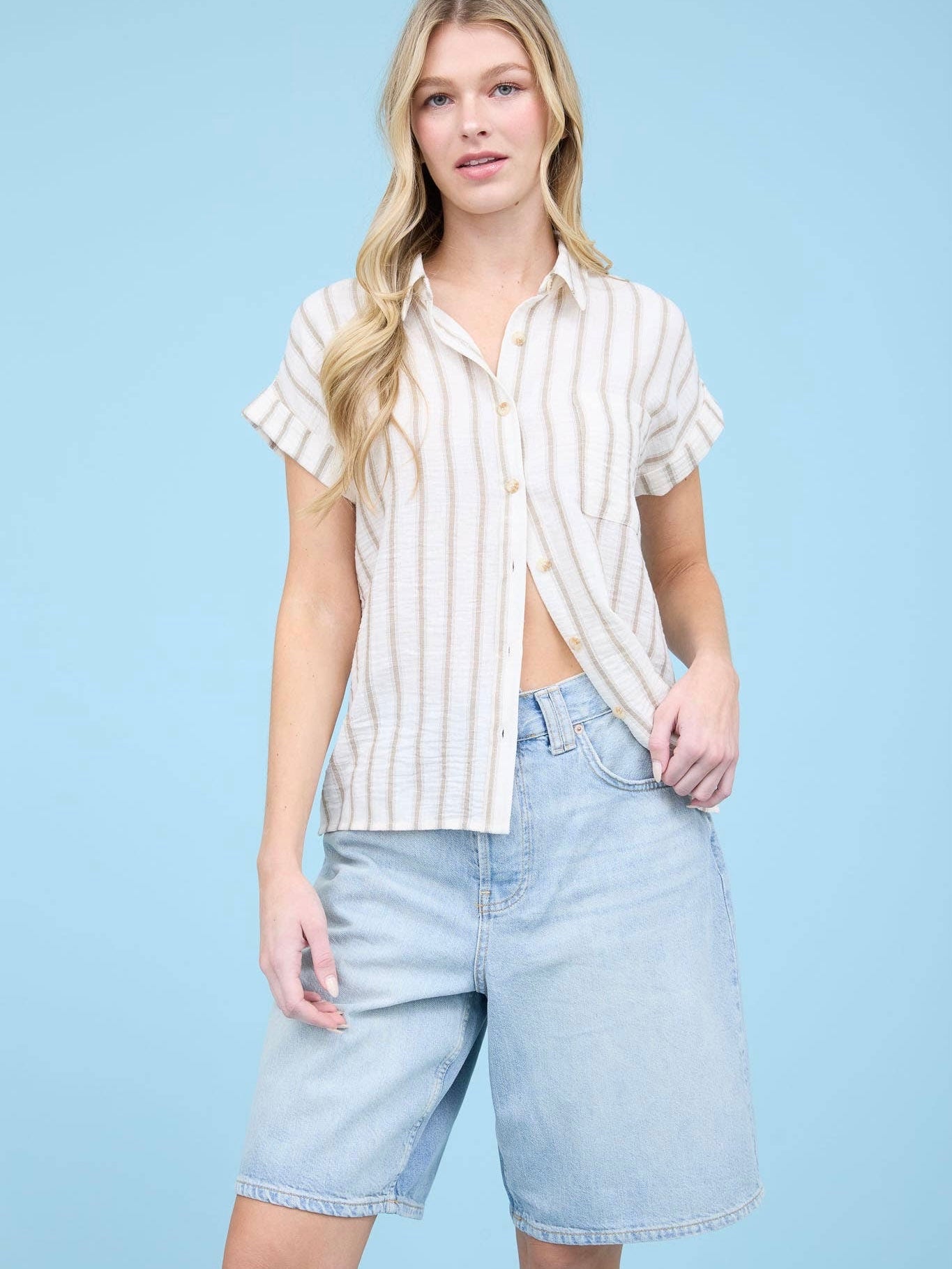 Camila Top - Light Khaki