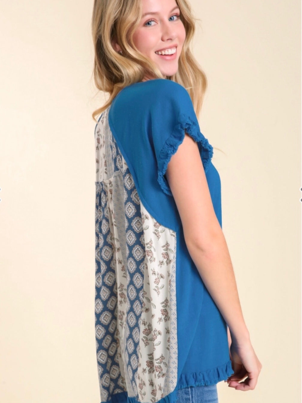 Aliza Top - French Blue