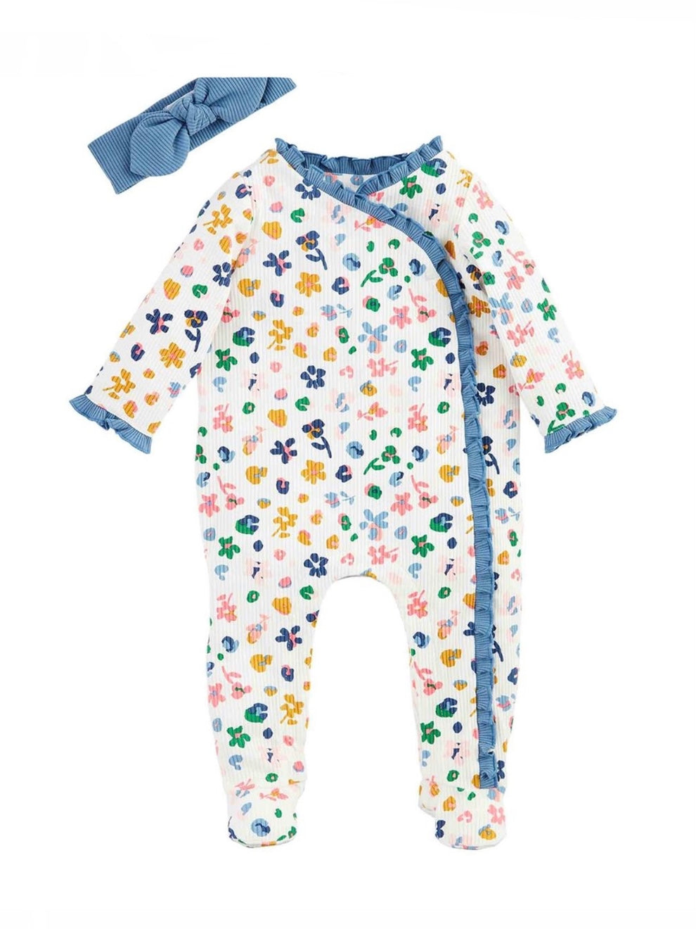 Rainbow Leopard Baby Sleeper Set – Rosemary Thyme