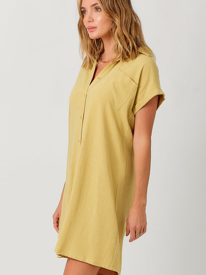 Amayah Dress - Custard Yellow