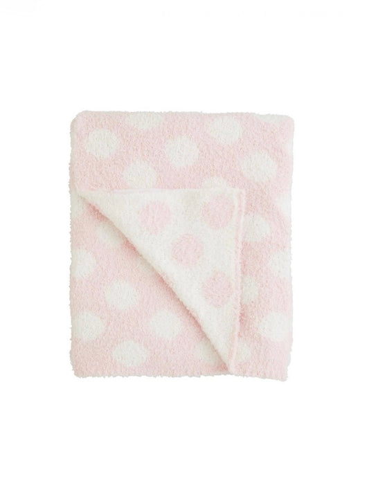 Polka Dot Chenille Blanket