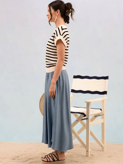 Riley Sweater Top - Navy