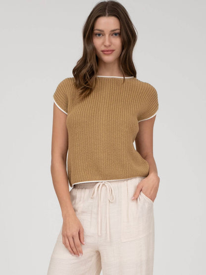 Willow Sweater Top - Tan