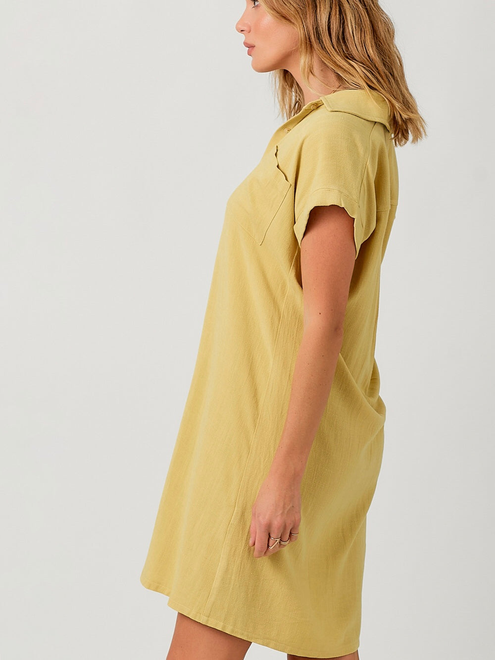 Amayah Dress - Custard Yellow