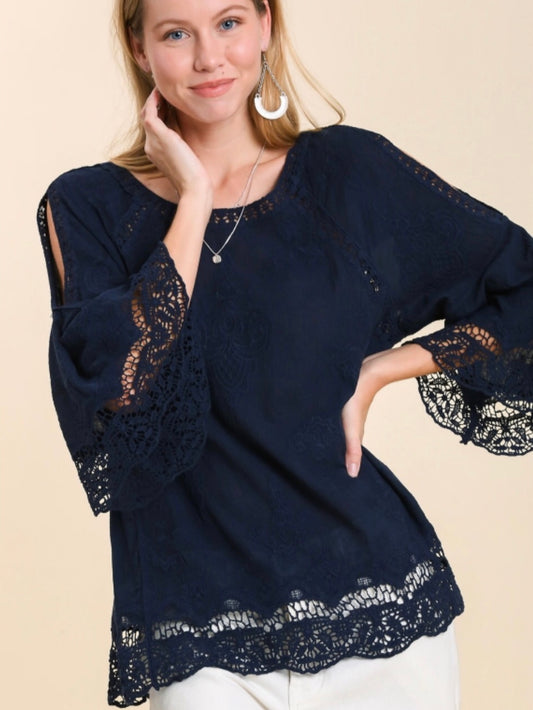 Kynlee Top - Navy