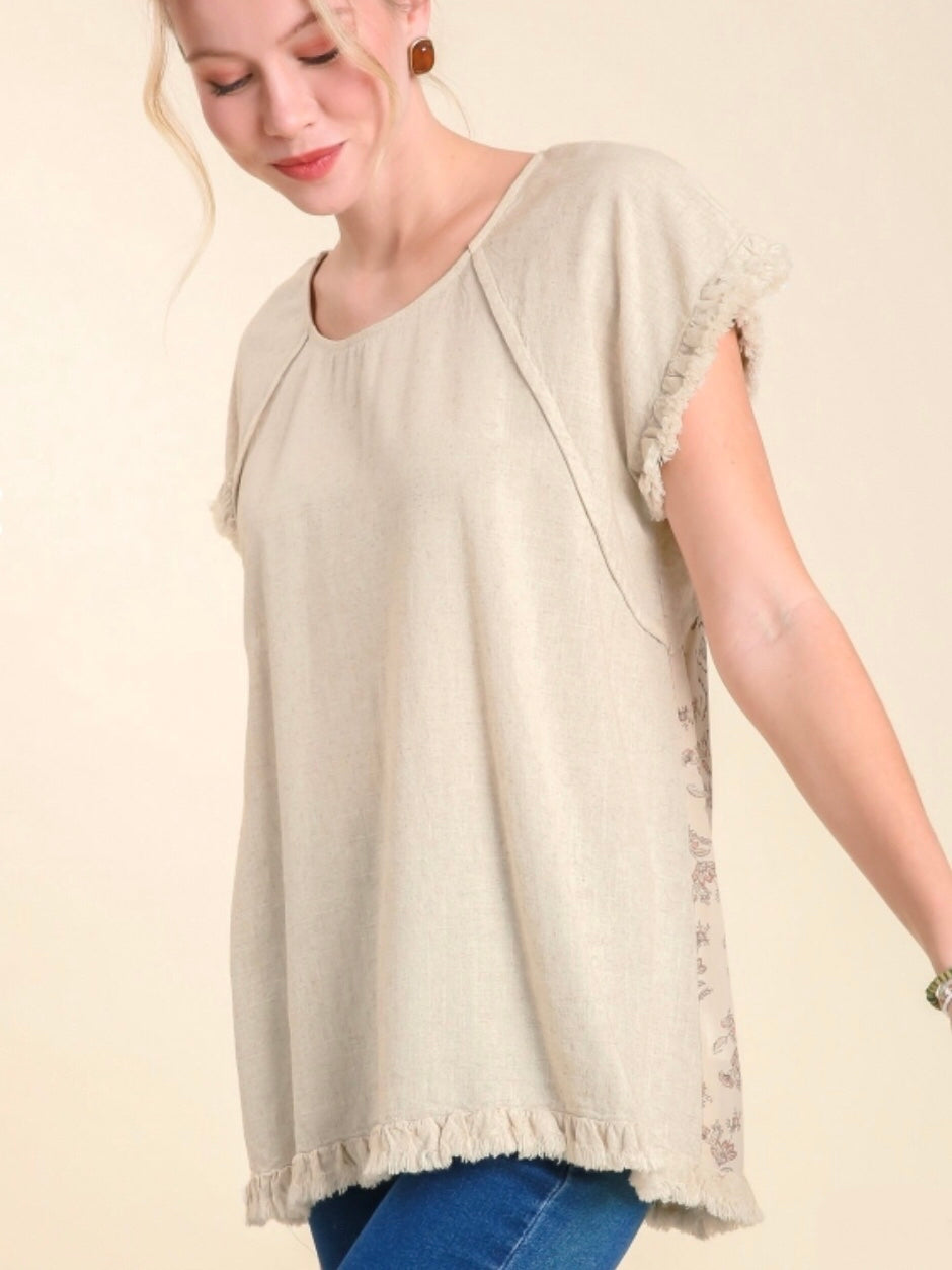 Aliza Top - Oatmeal