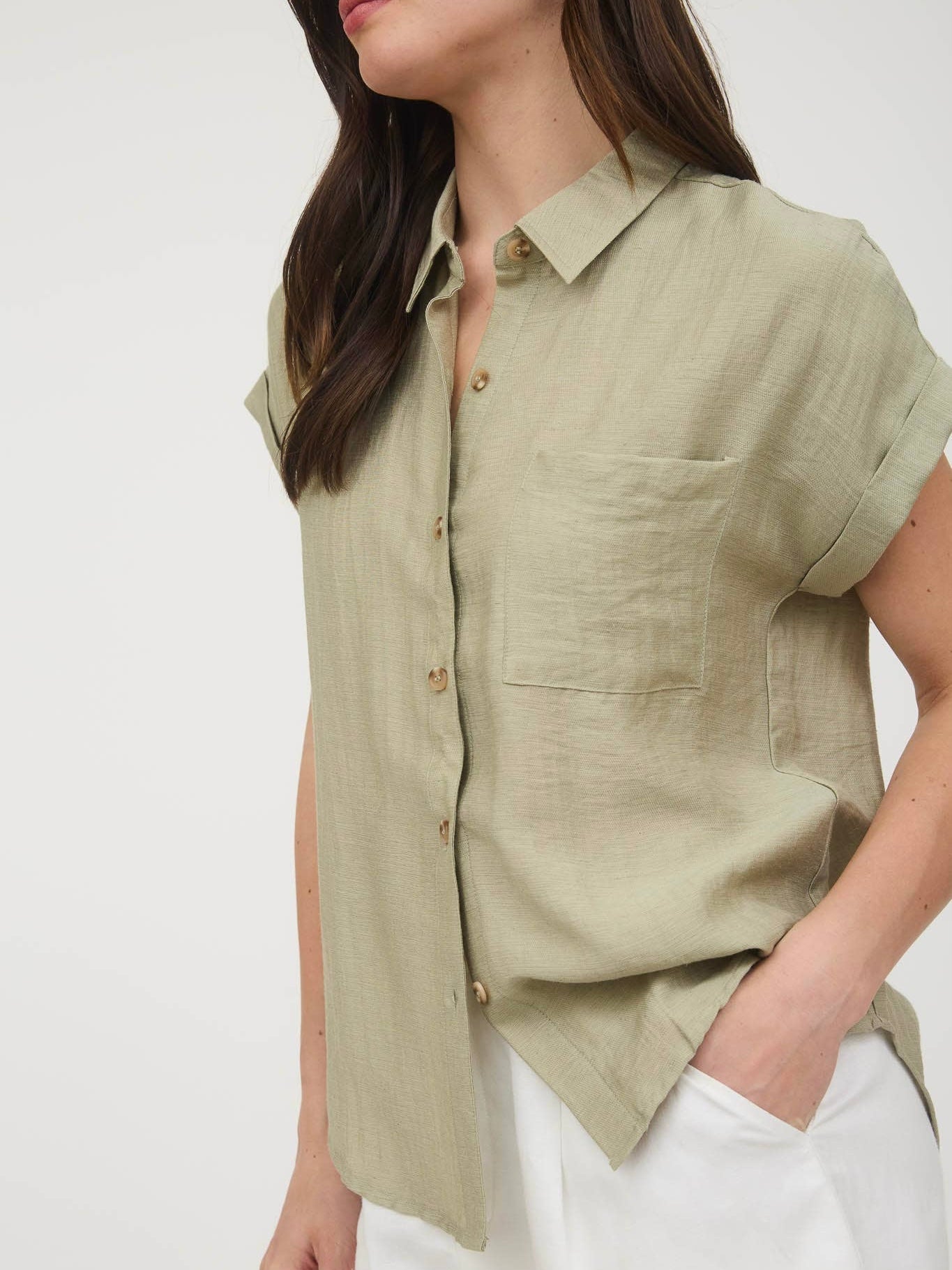Hannah Top - Light Olive