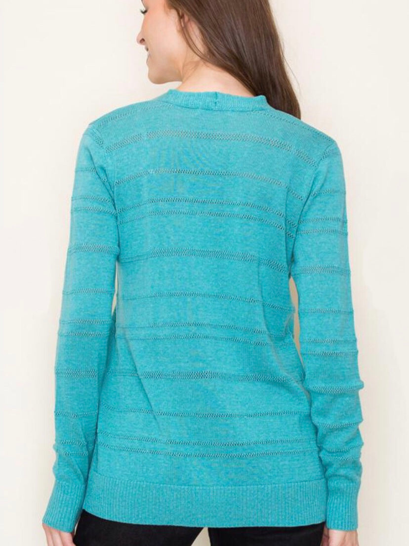 Madisyn Cardigan - Turquoise