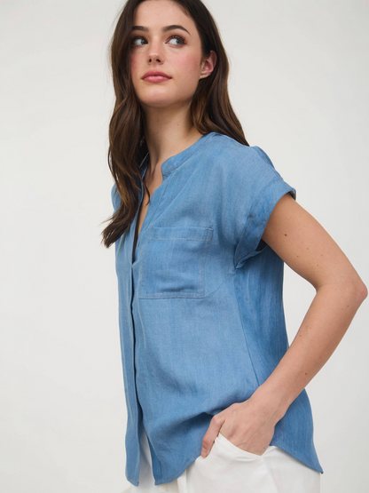 Elena Top - Chambray