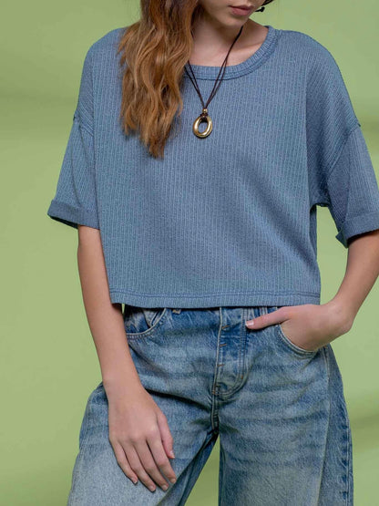 Eliana Top - Dusty Teal