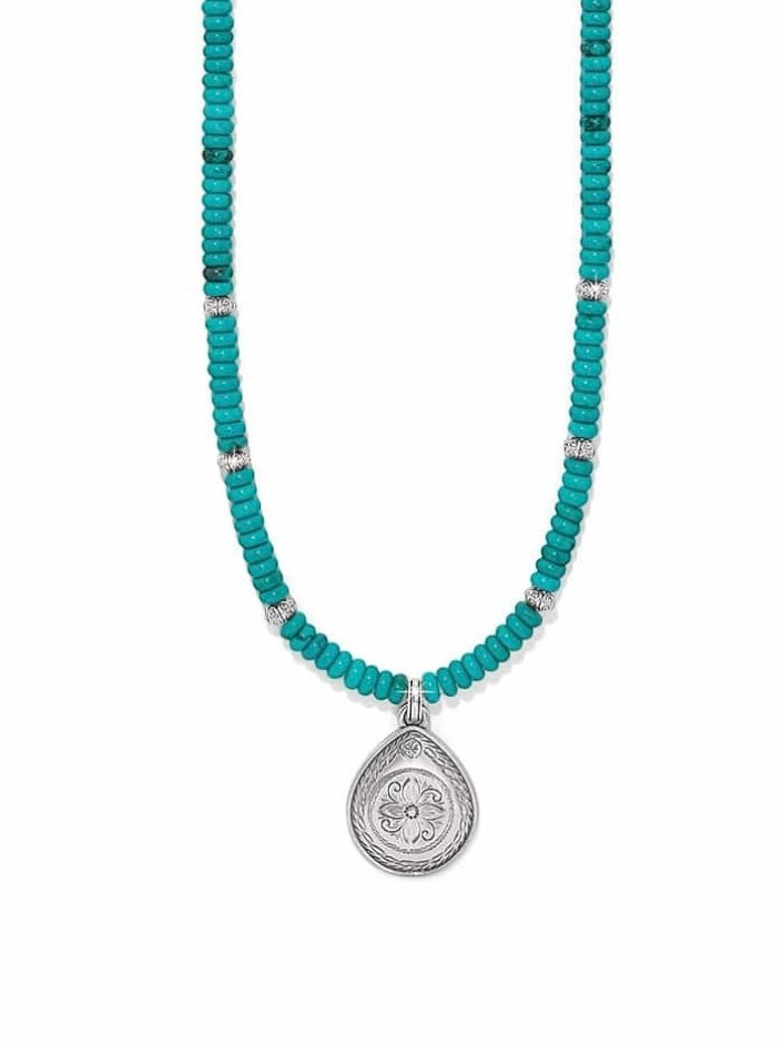 Mosaic Turquoise Teardrop Necklace