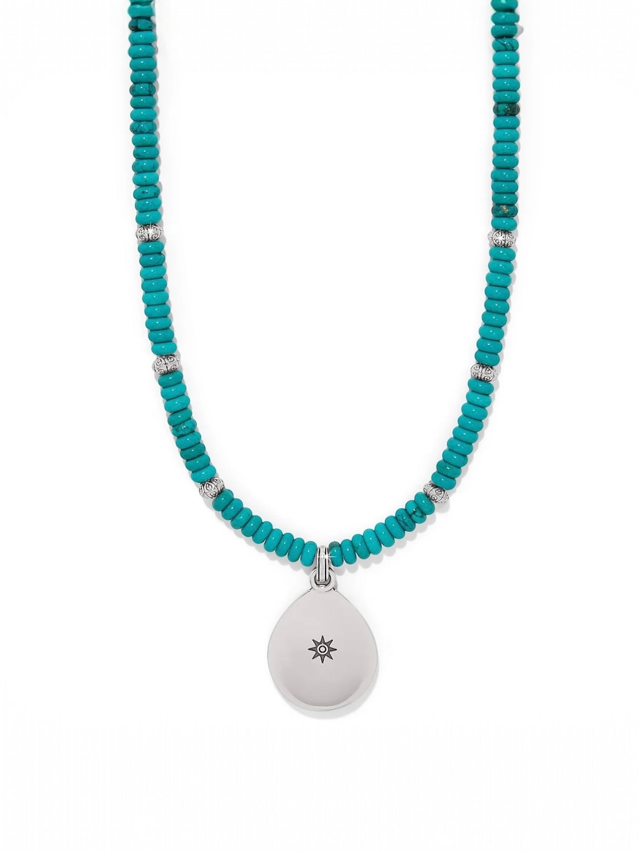 Mosaic Turquoise Teardrop Necklace