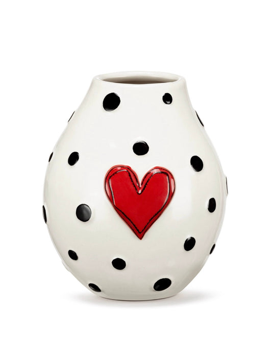 Black Dots Large Vase