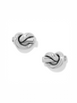 Interlok Single Knot Mini Earrings - Silver
