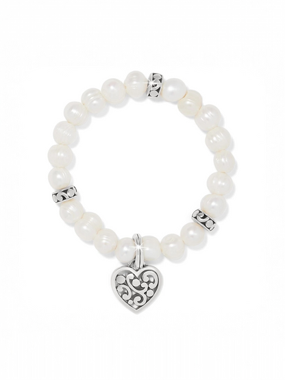 Brighton - Contempo Heart Pearl Stretch Bracelet