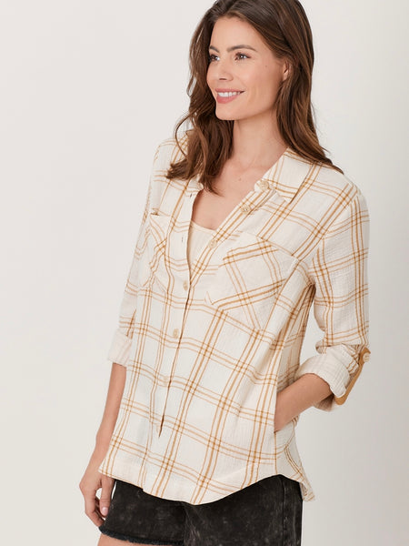 Penny Shirt - Muted Yellow/Ivory