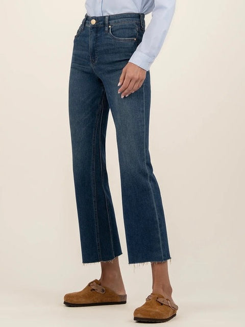 Kelsey High Rise Fab Ab Ankle Flare - Unusual Wash